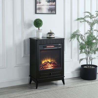 Hamish Fireplace AC00851 Black By Acme Furniture