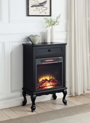 Eirene Fireplace AC00854 Black By Acme Furniture