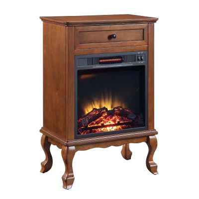 Eirene Fireplace AC00855 Walnut By Acme Furniture