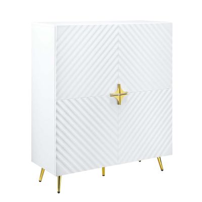 Gaines Accent Cabinet AC01031 White By Acme Furniture