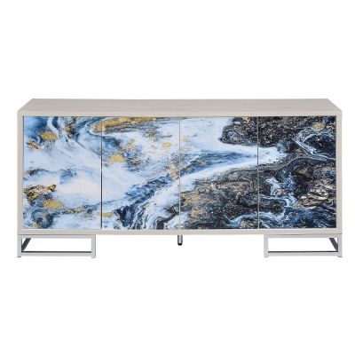 Liam Console Cabinet AC02345 Blue By Acme Furniture