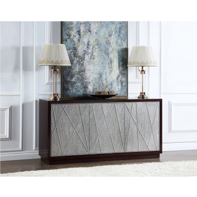 Geranio Console Cabinet AC02502 Silver By Acme Furniture