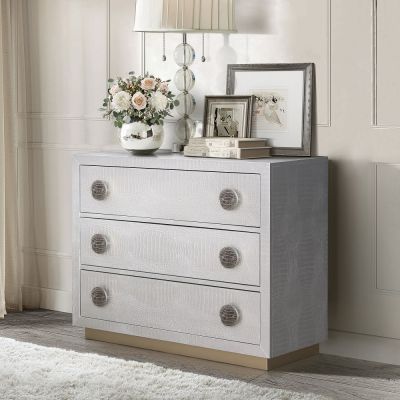 Anpu Console Cabinet AC02505 Silver By Acme Furniture