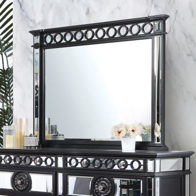 Varian II Mirror BD00586 Black By Acme Furniture