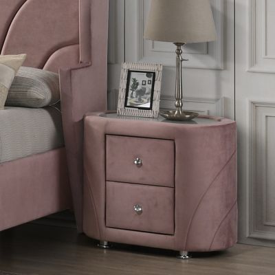 Salonia Nightstand BD01184 Pink By Acme Furniture