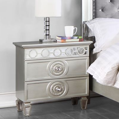 Varian Youth Nightstand BD01280 Silver By Acme Furniture