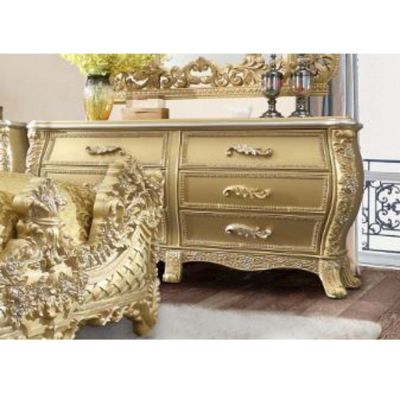 Cabriole Dresser BD01466 Gold By Acme Furniture