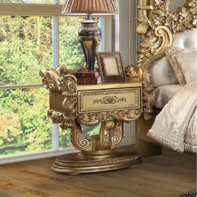 Bernadette Nightstand BD01475 Gold By Acme Furniture