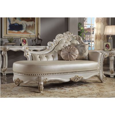 Vendome Chaise Lounge BD01523 Pearl By Acme Furniture