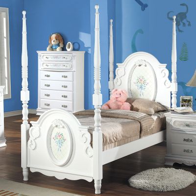 Flora Youth Bedframes BD01637F White By Acme Furniture