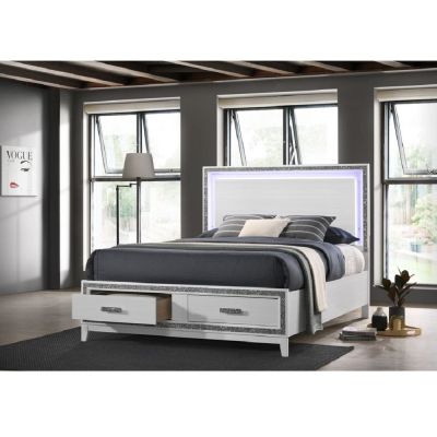 Haiden Bed Frames BD01742EK White By Acme Furniture