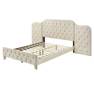 Ranallo Bed Frames BD01778Q Beige By Acme Furniture