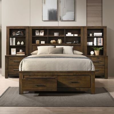 Merrilee II Bed Frames BD02076EK Oak By Acme Furniture