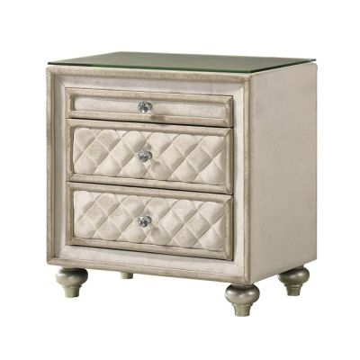 Lucienne Nightstand BD02336 Beige By Acme Furniture