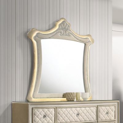 Lucienne Mirror BD02337 Beige By Acme Furniture