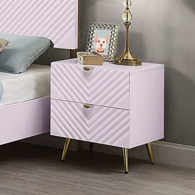 Gaines Youth Nightstand BD02663 Pink By Acme Furniture