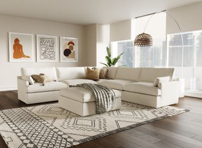 Divani Casa Danica - Modern Beige Sectional Sofa 