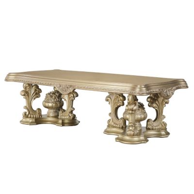 Seville Dining Table DN00457 Gold By Acme Furniture