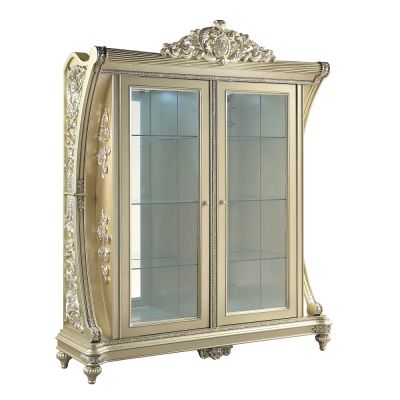 Vatican Curio Cabinet DN00470 Champagne By Acme Furniture