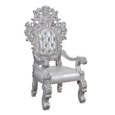 Valkyrie Arm Chair DN00691 Platinum By Acme Furniture