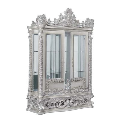 Valkyrie Curio Cabinet DN00692 Platinum By Acme Furniture