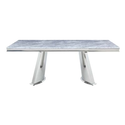 Destry Dining Table DN01188 Silver By Acme Furniture