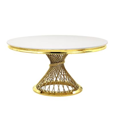 Fallon Dining Table DN01189 Gold By Acme Furniture