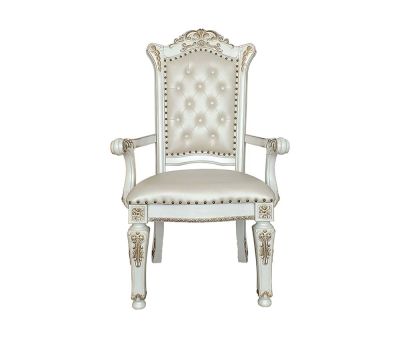 Vendome Arm Chair DN01349 Pearl By Acme Furniture