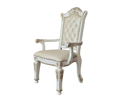 Vendome Arm Chair DN01349 Pearl By Acme Furniture