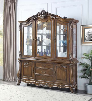 Latisha Hutch & Buffet DN01360 Oak By Acme Furniture