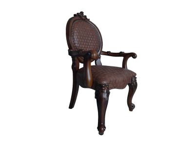 Versailles Arm Chair DN01393 Cherry By Acme Furniture