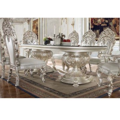 Sandoval Dining Table DN01494 Champagne By Acme Furniture