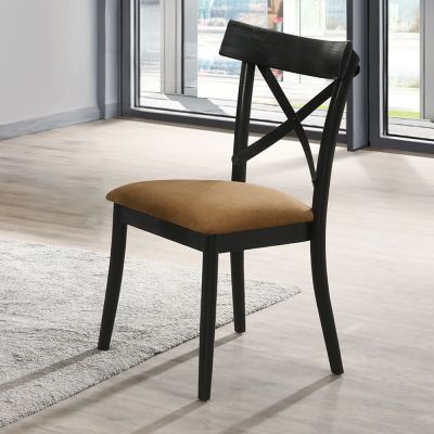 Hillary Side Chair DN02306 Brown By Acme Furniture