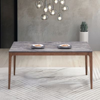 Bevis Dining Table DN02312 Walnut By Acme Furniture