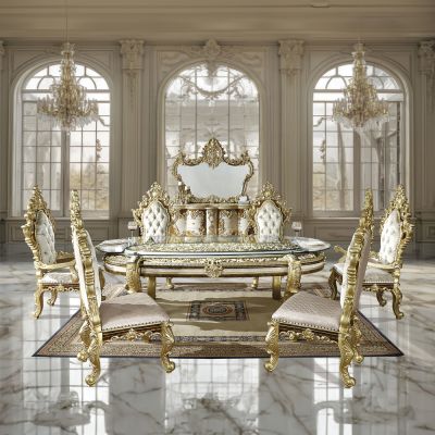 Desiderius Dining Table DN60000 Gold By Acme Furniture