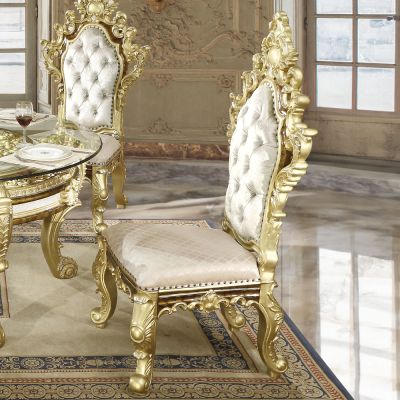 Desiderius Side Chair DN60001 Gold By Acme Furniture