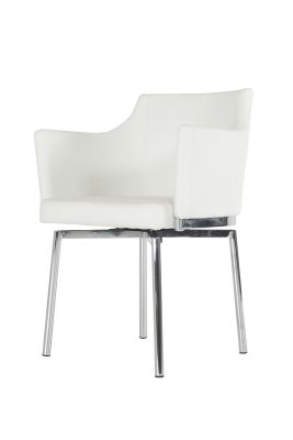 Modrest Kaweah Modern White Dining Chair