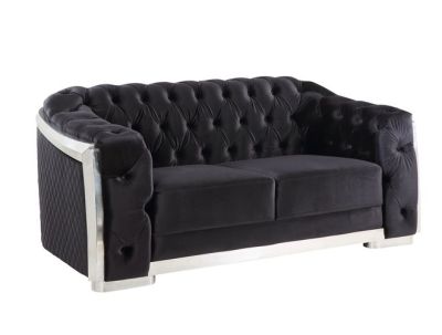 Pyroden Loveseat LV00297 Black By Acme Furniture