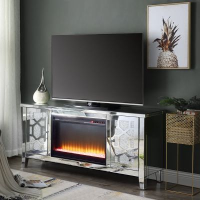 Noralie Tv Stand LV00312 Mirrored By Acme Furniture