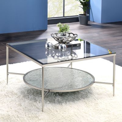 Adelrik Coffee & End Table LV00574 Chrome By Acme Furniture