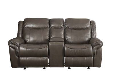 Lydia Reclining Loveseat LV00655 Brown By Acme Furniture