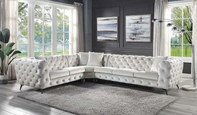 Atronia Sectional LV01160 Beige By Acme Furniture