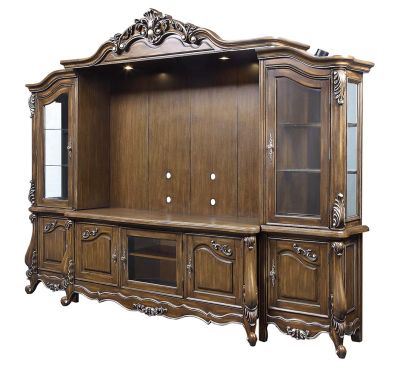 Latisha Entertainment Center LV01355 Oak By Acme Furniture