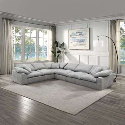 Naveen Sectional LV01563 Gray By Acme Furniture