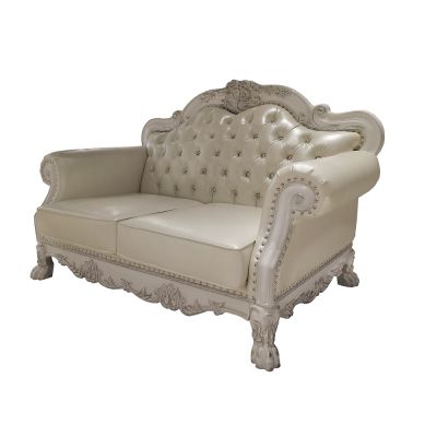 Dresden Loveseat LV01689 Bone By Acme Furniture