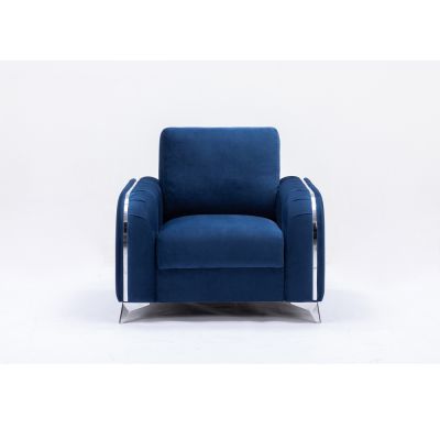 Wenona Chair LV01776 Blue By Acme Furniture