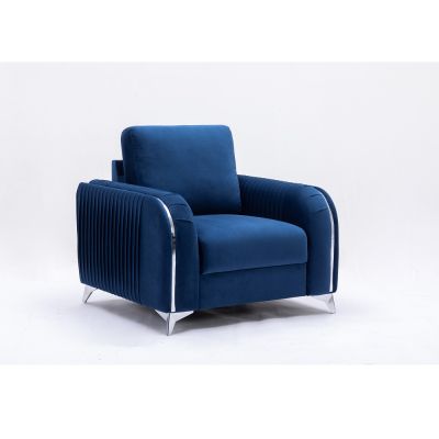 Wenona Chair LV01776 Blue By Acme Furniture