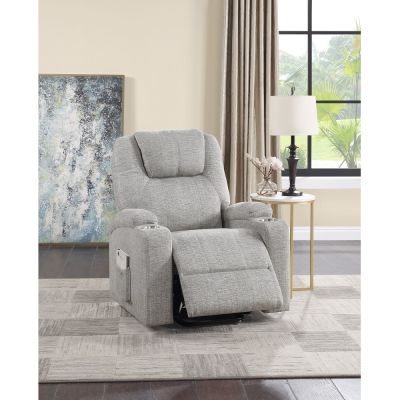 Evander Reclining Sofa LV02180 Gray By Acme Furniture