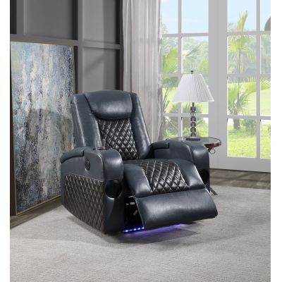 Alair Recliner LV02459 Blue By Acme Furniture