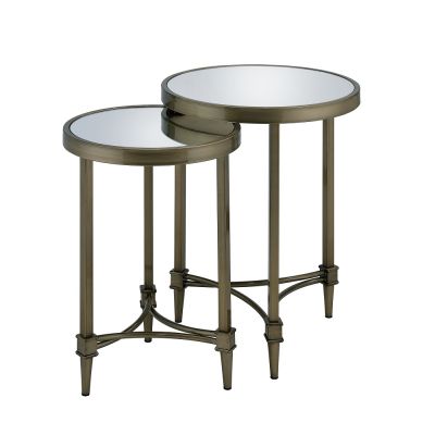 Aditya Accent Table LV02596 Brass By Acme Furniture